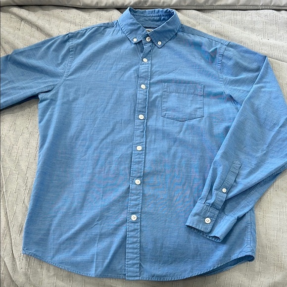 Men's Blue Button-Down Shirt - Picture 1 of 1